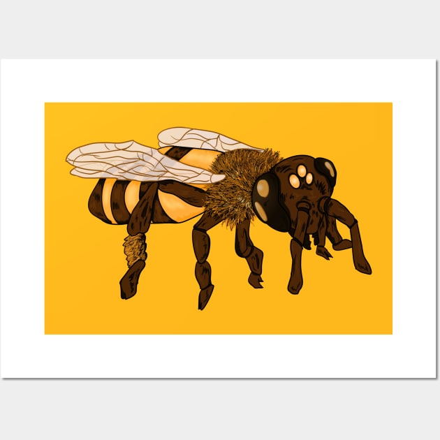 Honey Bee Wall Art by GeekVisionProductions